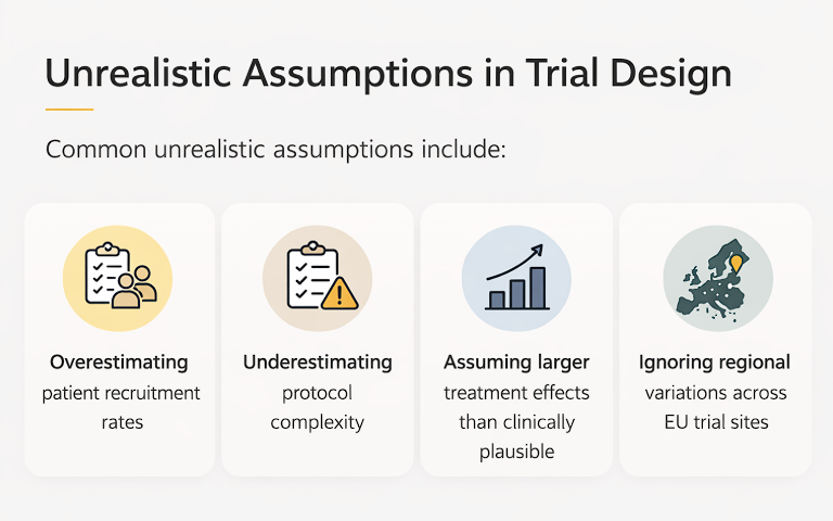 Unrealistic Assumptions in Trial Design - Yallow LifeScience