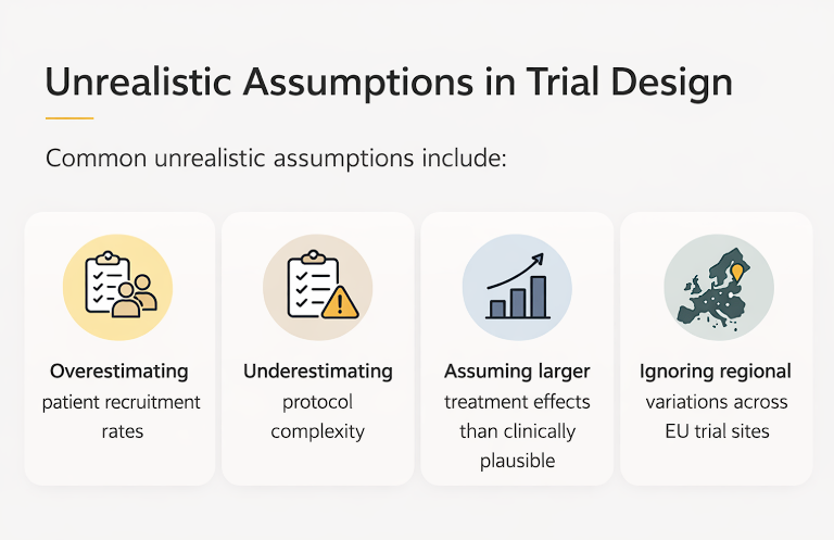 Unrealistic Assumptions in Trial Design - Yallow LifeScience